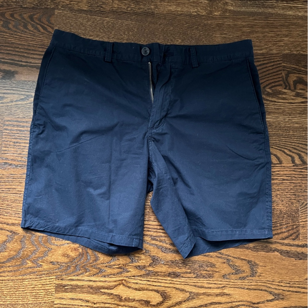 Banana Republic Dark Blue Flat Front Shorts